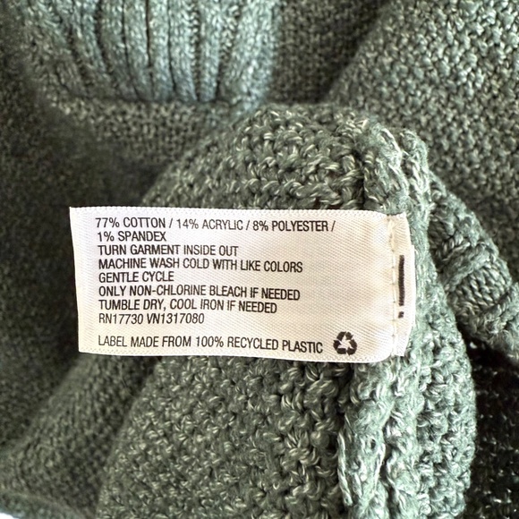 Universal Thread Mock Neck Quarter Zip Sweater Women’s XL Teal Cozycore Knit - Picture 9 of 11